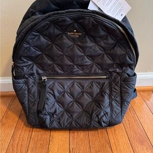 kate spade Quilted Black Nylon Backpack
